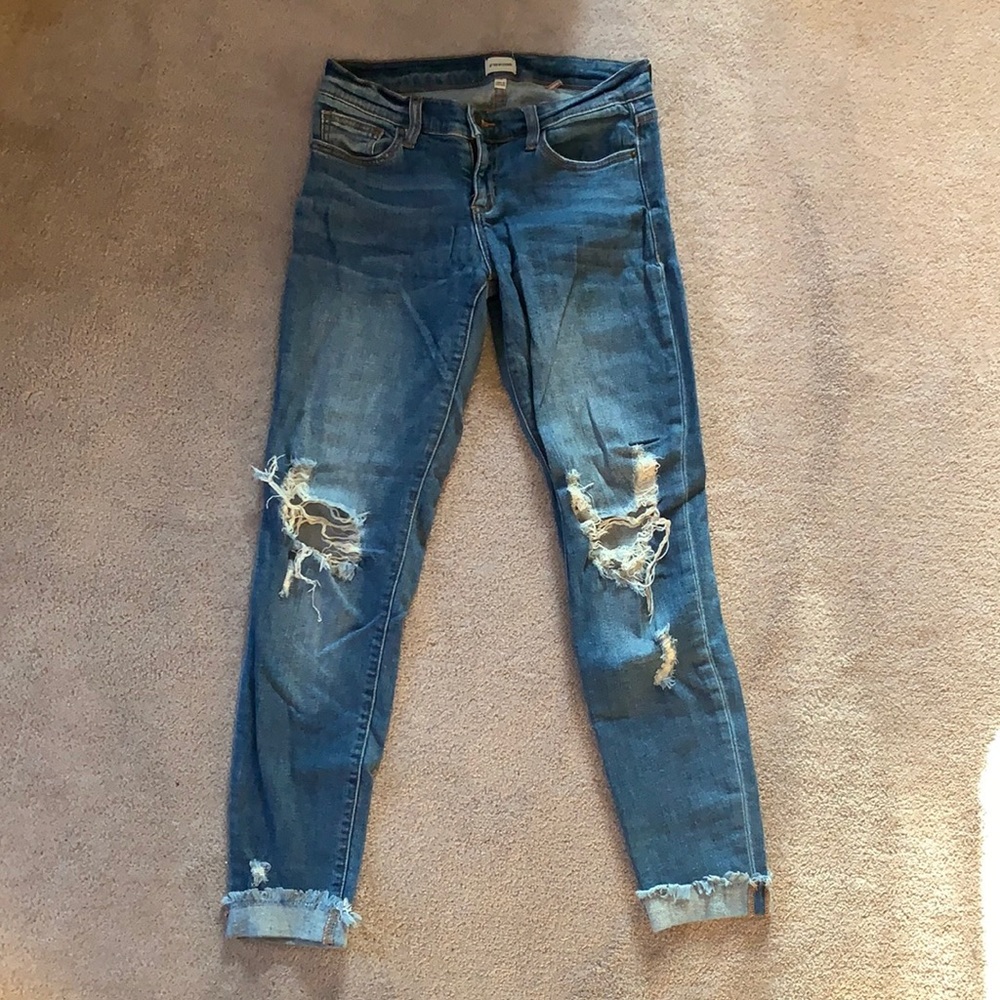 Sneak Peek Straight Leg Jeans. Size 5